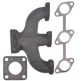 Exhaust Manifold w/ Gaskets Replacement for Kubota Engine D905 D1005 D1105 D1305 1721312312 00485420
