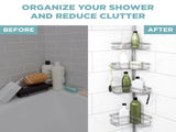 Satin Nickel Shower Caddy with 4 Shelves 23264284