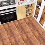 40Pcs Peel And Stick Floor Stickers, PVC Natural Wood Grain Look, Self Adhesive Removable And 99427858