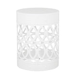 Outdoor Metal end Table -Large 73607.00WHI