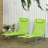 ZUN Folding Lounge Chairs / beach chair （Prohibited by WalMart） 12691091