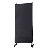 ZUN 6 Ft Modern Room Divider, 3-Panel Folding Privacy Screen w/ Metal Standing, Portable Wall Partition, W2181P154697