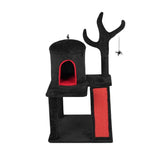 42" Gothic Cat Tree, Halloween Cat Tower Cat Tree with Spacious Cat Condo, Brach Shaped Scratching 66263923