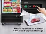 16 Cu.Ft Single Door Commercial Upright Display Freezer Merchandiser Glass Doors With ETL Certified, W2095P435841