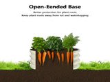 2 Pcs 221ft Raised Garden Bed, Round Galvanized Outdoor Planter Box, Metal Garden Bed for Planting 40130476