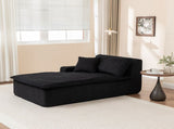 Right Armrest Chaise Lounge Chair Upholstered Sofa Bed No Assembly Required,Oversized Sleeper Chair W1170P333284
