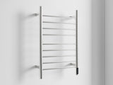 Brushed Nickel Heated Towel Rack for Bathroom,Wall Mounted with Intelligent Touch Screen Timer, 99313636