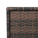 71*71*60.5cm Square Brown Gradient Iron Frame Can Be Stored Rattan Locker 80761880