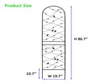 4 Pack Metal Garden Trellis 86.7" x 19.7" Rustproof Trellis for Climbing Plants Outdoor Flower W1586P268069