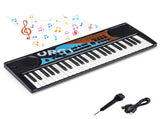 49 Keys Kids Electronic Keyboard with Microphone, 8 Tones & Rhythms Educational Music Toy for Age 3 24744698