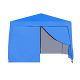 ZUN Outdoor 10x 10Ft Pop Up Gazebo Canopy Tent with Removable Sidewall with Zipper,2pcs Sidewall with W419P147534