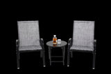 3 Piece Patio set, Outdoor Camping Chairs with Breathable Textilene Fabric, folding with steel W640P270188