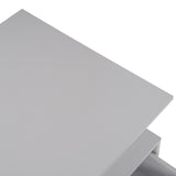 Modern White Rectangular LED Lights Coffee Table with 2 drawers in 47.2" N735P250962K