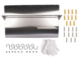 Range with Shelf 36 x 29.5 Inch Range Hood Wall Shield for Range Hood Stainless 11520696
