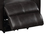 ZUN Modern Electric Leather Recliner Chair with Gentle Lower Lumbar Massager for Living Room Home B011P205574