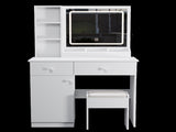 Fashion Vanity Desk with Mirror and Lights for Makeup, Vanity Mirror with Lights and Table Set with 65630816