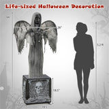 5.5-foot Halloween decorations with wing flutter 79834947
