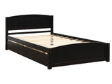 Twin size Platform Bed with Two Drawers, Espresso WF194280AAP