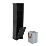 ZUN 64" Tall Bathroom Storage Cabinet for Small Space, Floor Standing Cabinet for Living Room Bathroom W1801P195734