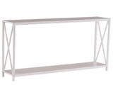 Triamine Board Cross Iron Frame Porch Table Sofa Side Table Reddish Oak 93377749