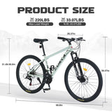 ZUN 27.5 Inch Wheels 21 Speed Mountain Bike, for Men Women Boys and Girls, Front Suspension,Aluminum W1019P232786