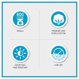 100% Cotton 8 Piece Antimicrobial Towel Set B03599334