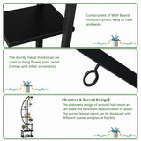 6th Floor Half Moon Ironwood Suitable For Garden Balcony Patio Lawn Home Decoration Plant Stand 96802284