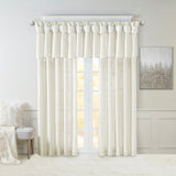 Twist Tab Lined Window Curtain Panel Pair B035129701