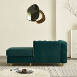 66.9''W Velvet Chaise Lounge,Luxury Modern Chaise Furniture,Tufted Back with 2pcs toss pillows for W579P224636