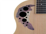 41 inch Cutawary Round Back Acoustic Guitar Spruce Top Grape Hole Burlywood 38803516