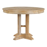 ZUN TREXM Farmhouse Dining Table Extendable Round Table for Kitchen, Dining Room WF305980AAE