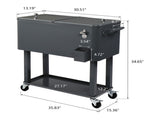 87.5*91*38.5cm 80QT Rectangular Plastic Box Iron Foot Tube Refrigeration and 29564569
