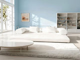 cream color sofa for living room apartment bedroom and compact room, Upholstered sectional Couch W2603P376361