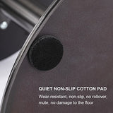 Black Titanium Stainless Steel Bar Stools,Grade Modern Leather Bar Chair with Backrest,Swivel W2195P180363