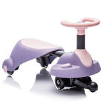 ZUN 6V Kids Ride On Electric Wiggle Car,Flashing & Shock absorbing PU Wheels For Effective Floor W1578P213376