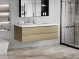 42" Floating Bathroom Vanity with Sink, Modern Wall-Mounted Bathroom Storage Vanity Cabinet with W1573P152700