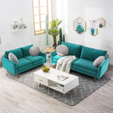 56.3" Velvet Round Arm Apartment Loveseat 77511945