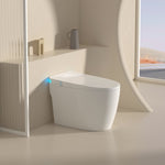 ZUN Smart Toilet with Voice Control and Bubble Shield, Heated Bidet Seat, Portable toilet with bidet W1872P209921