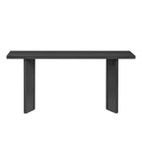 U_STYLE Stylish Console Table with Pine Veneer Geometric Legs,Suitable for Living Room, Study N711P289142B