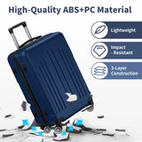 Luggage Set of 3, ABSPC Hardside Suitcase Sets with TSA Lock 4 Spinner Wheels, Lightweight Trolley 82036213