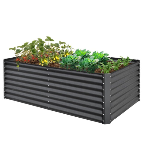 ZUN 6x3x2ft Galvanized Raised Garden Bed, Outdoor Planter Garden Boxes Large Metal Planter Box for W1859P197935