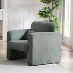 ZUN 33"Corduroy Fabric Single Sofa, Modern Lounge Chairs Single Sofa with Support Pillow, for Apartment, W834P171871