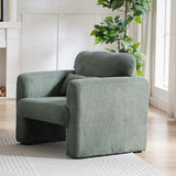 ZUN 33"Corduroy Fabric Single Sofa, Modern Lounge Chairs Single Sofa with Support Pillow, for Apartment, W834P171871