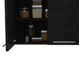 Wall Cabinet 24" H, four Doors, with two internal Shelves and internal plate and glass organizer, B097133117