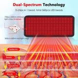 Infrared Therapy Pad Full Body Mat LED Device Back Muscle Pain Relief Beauty US 08693796