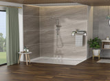 Shower set - 10 inch brushed round top spray and hand, round set with dual W124357628