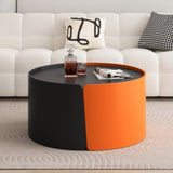 Nesting Coffee Table, Round Nesting Tables and End Tables for Small Space, Modern Side Tables with W757P186977