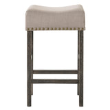 Tan and Weathered Grey Counter Height Stools B062P181296