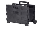 Bin Collapsible Utility Cart, Plastic, Black, 15" x 13" x 14.2" 41709974