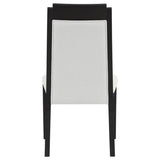 Mason Ivory and Black Wood Dining Side Chair B062P299891